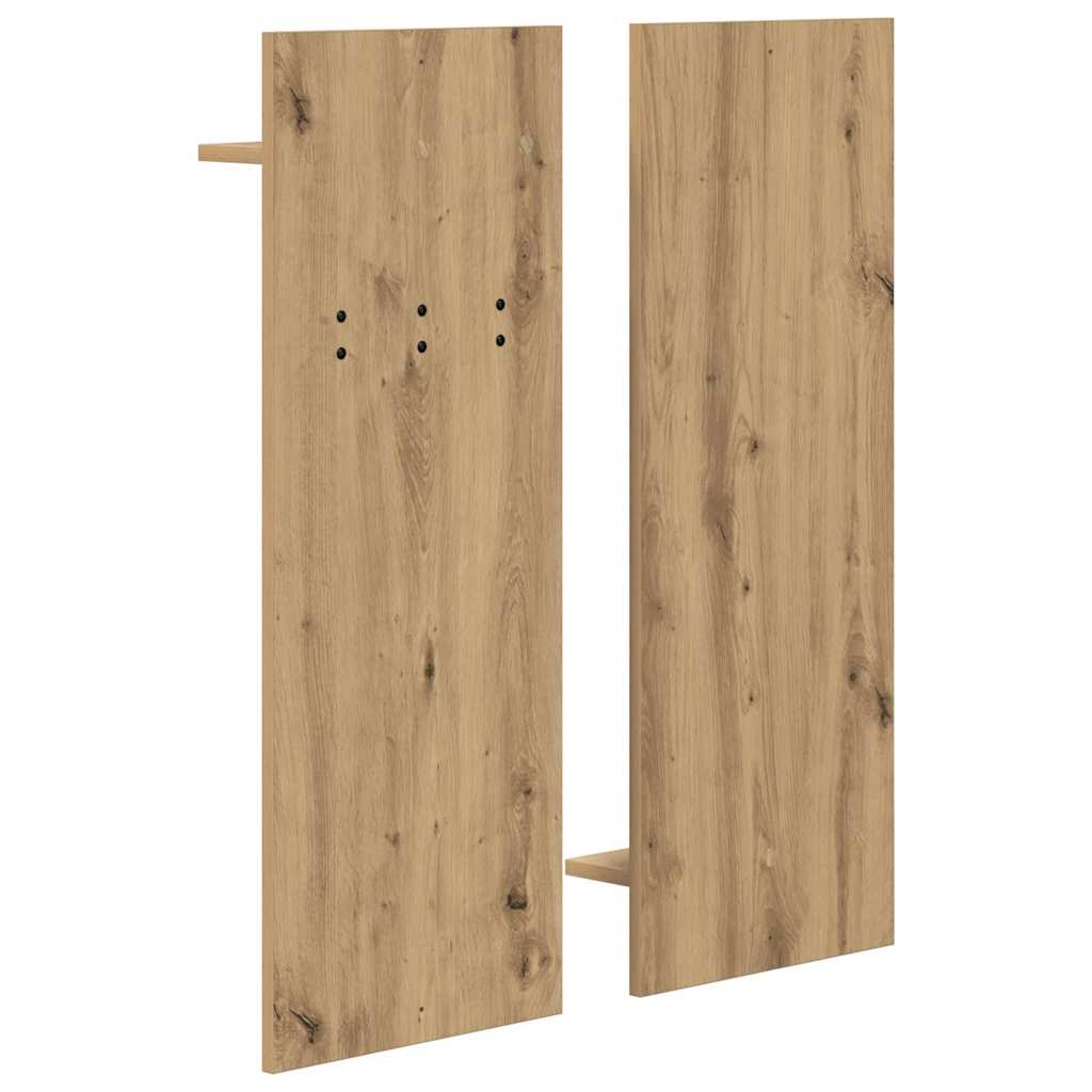 Vješalica za kapute na zidu Umjetnički hrast 70 x 10 x 90 cm