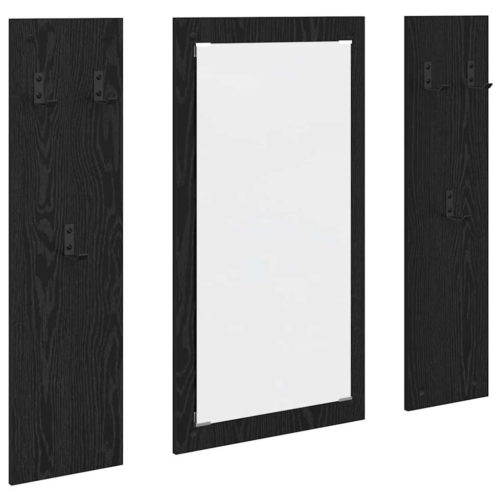 Vješalica za kapute na zidu Zidne Crni hrast 96 x 1,5 x 90 cm