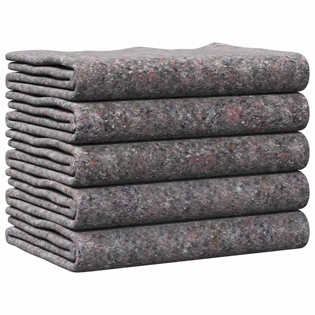Pokrivači za selidbu 5 pcs Siva 150 x 200 cm tkanina