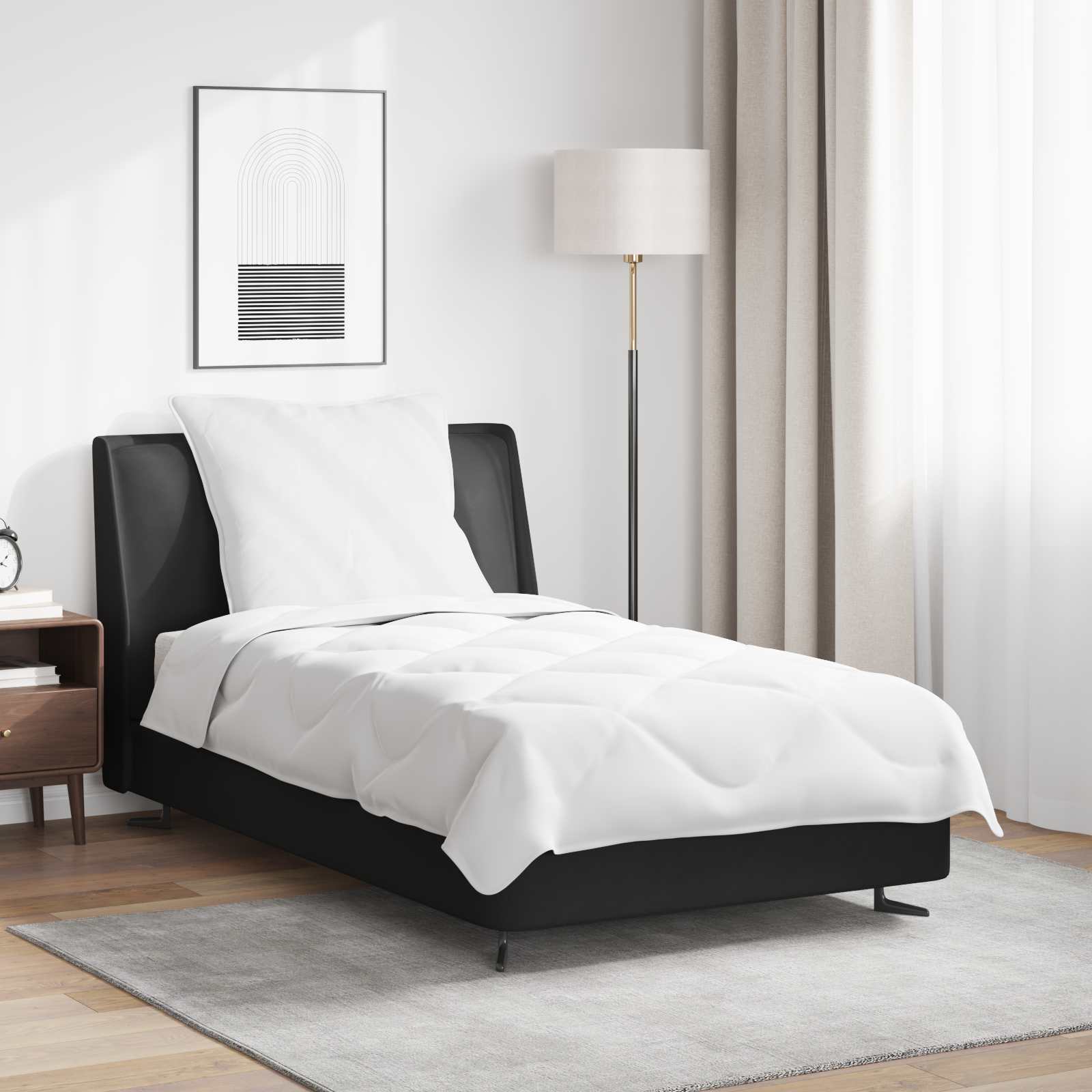 Ljetni pokrivač s jastukom 2 pcs Bijelo Mikrovlakna