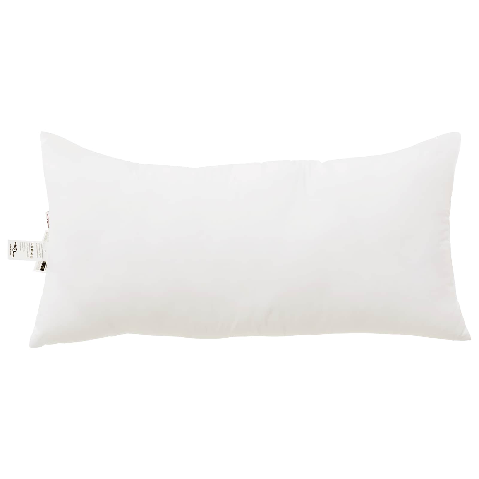Poplun s jastukom 2 pcs Bijelo Mikrovlakna