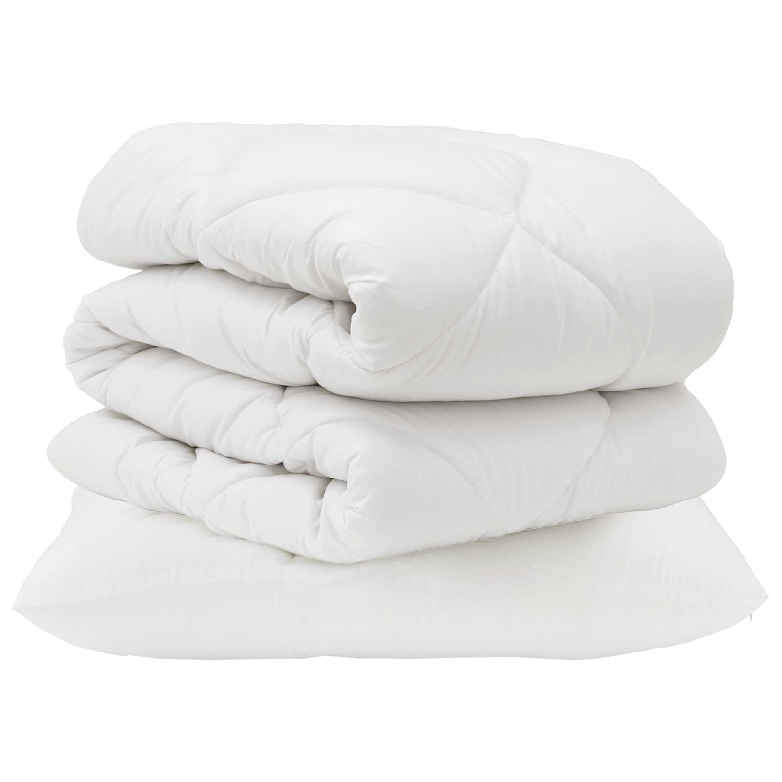 Set deka s jastukom 2 pcs Bijelo Mikrovlakna