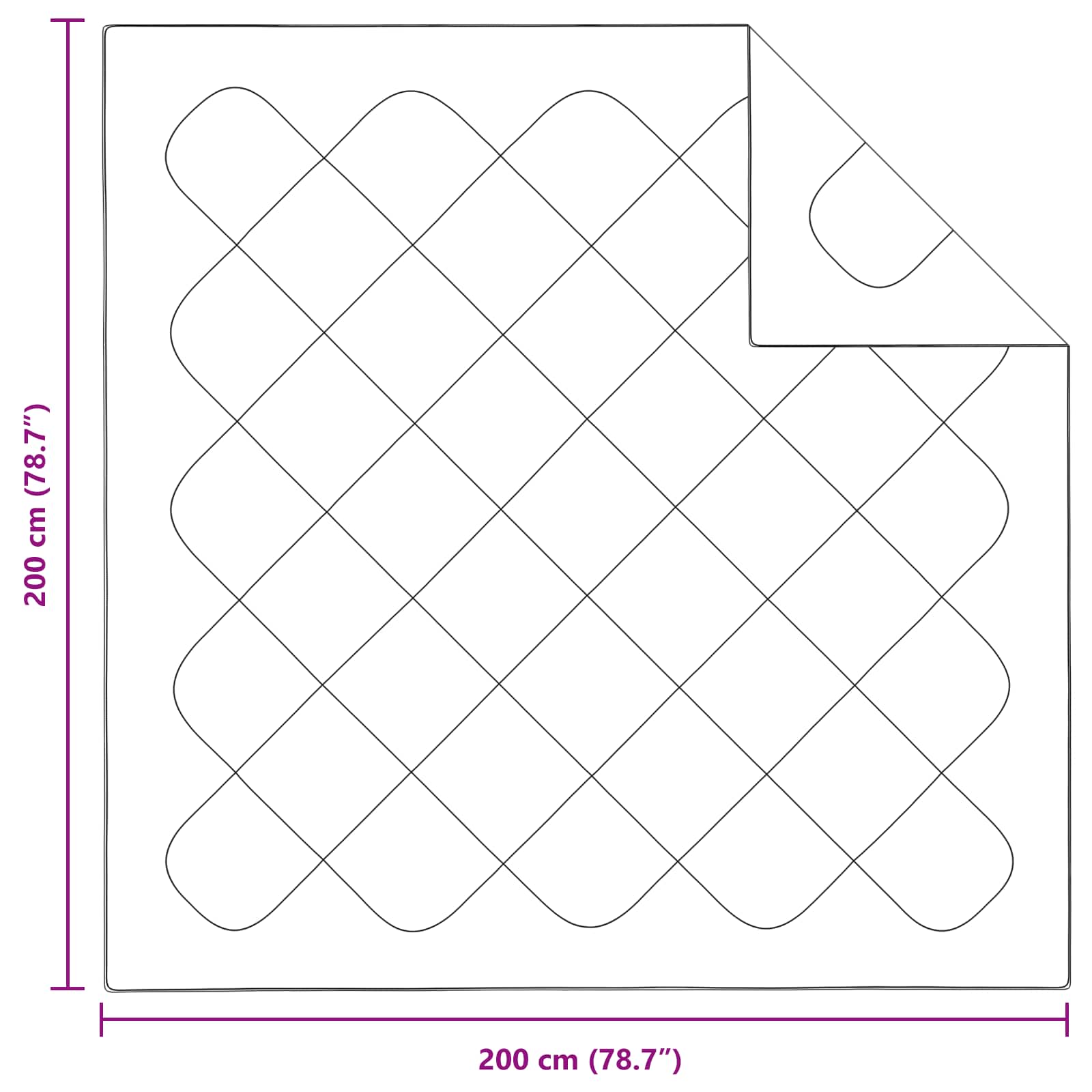 Duvet za sve sezone s jastukom 3 pcs Bijelo Mikrovlakna