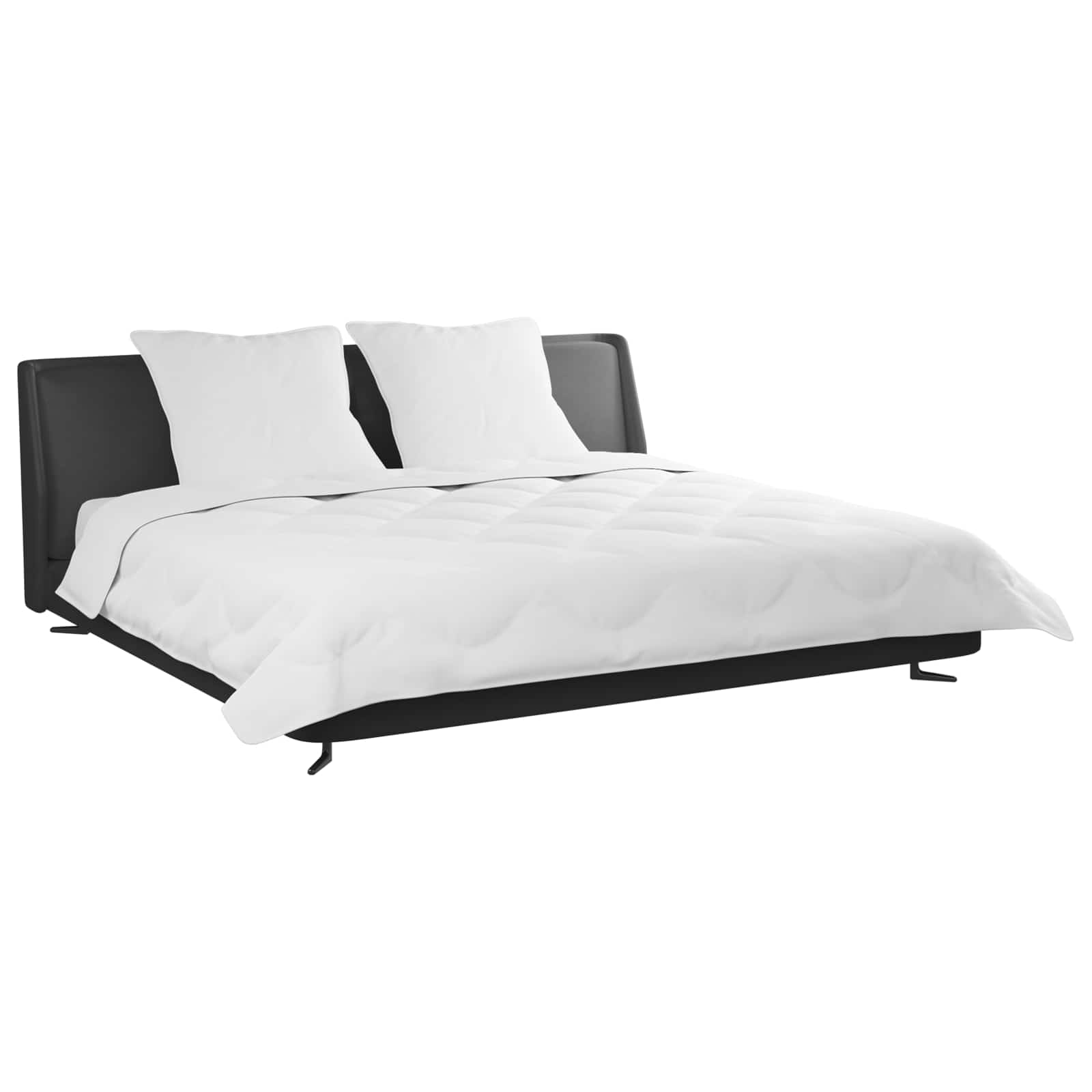 Duvet s jastucima s jastukom 3 pcs Bijelo Mikrofibra i Pero