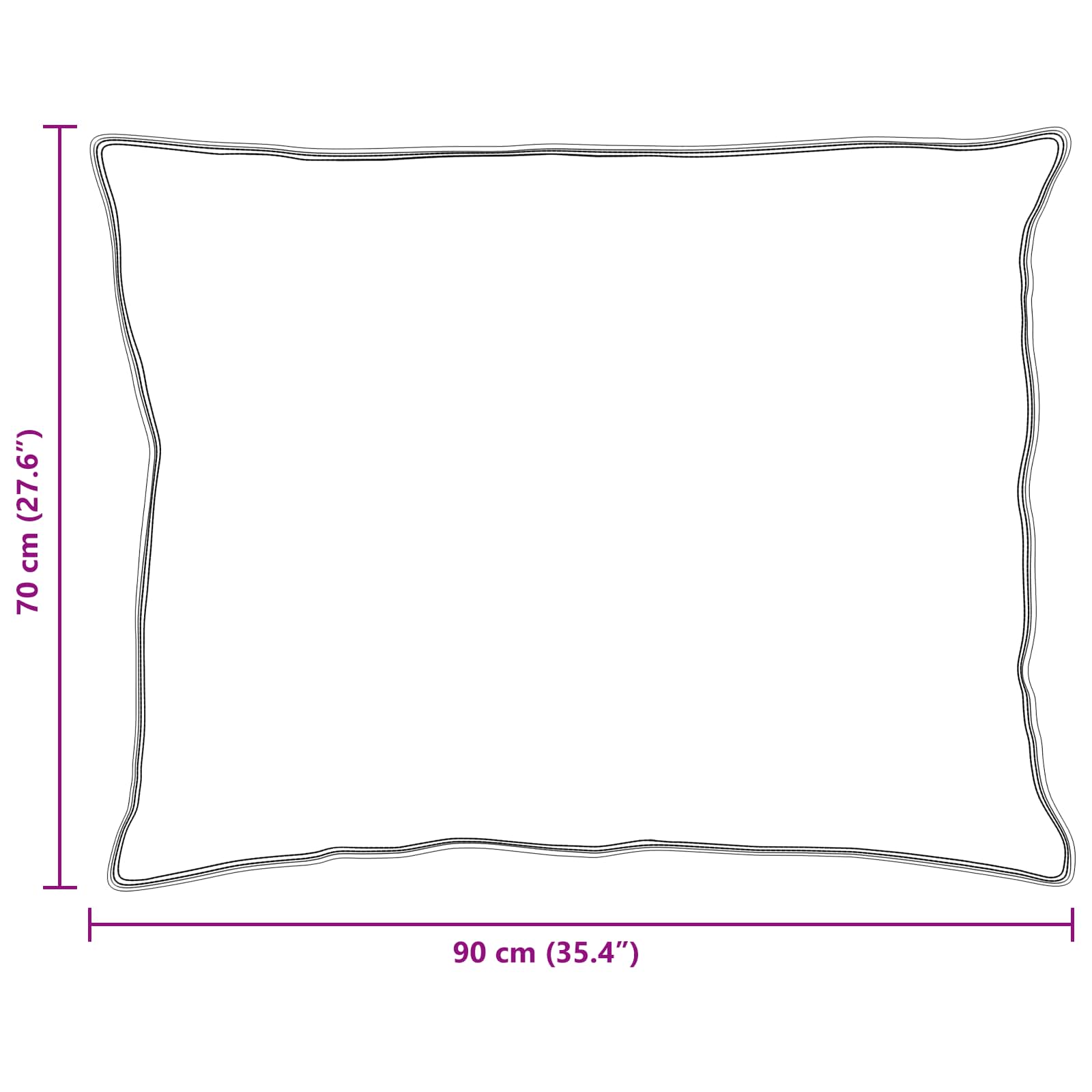 Set deka s jastukom 3 pcs Bijelo Mikrofibra i Pero