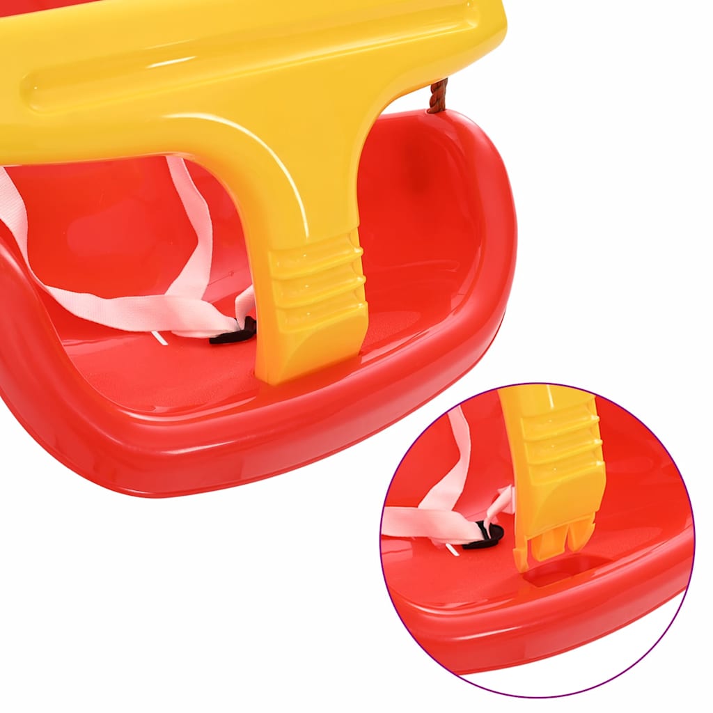 Ljuljačka za bebe 2 pcs Crvena 36 x 43 x 42 cm Plastika