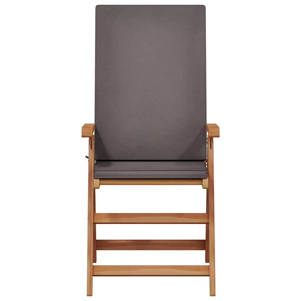 Vrtna stolica 8 pcs Smeđa i siva 57 x 71,5 x 104 cm