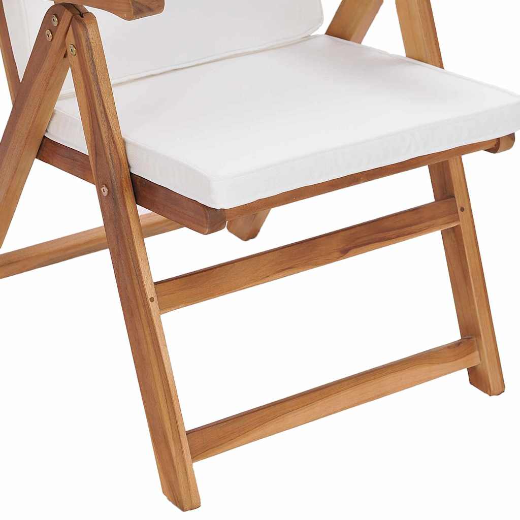 Vrtna stolica 4 pcs Smeđa i bijela 57 x 71,5 x 104 cm