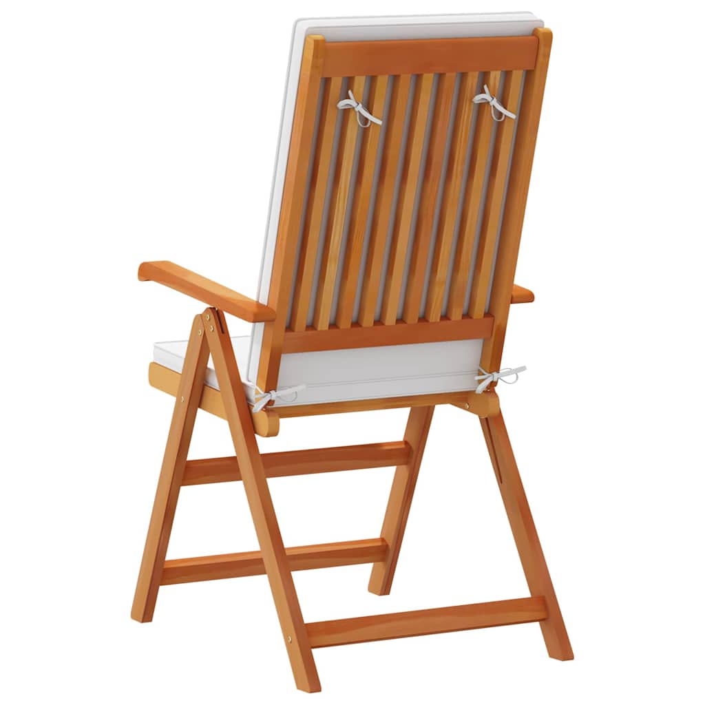 Vrtna stolica 8 pcs Smeđa i bijela 57 x 71,5 x 104 cm