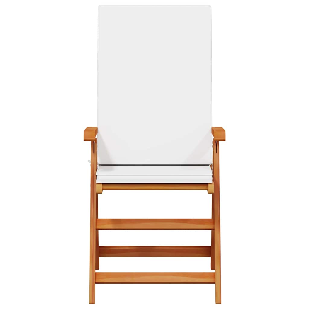 Vrtna stolica 8 pcs Smeđa i bijela 57 x 71,5 x 104 cm