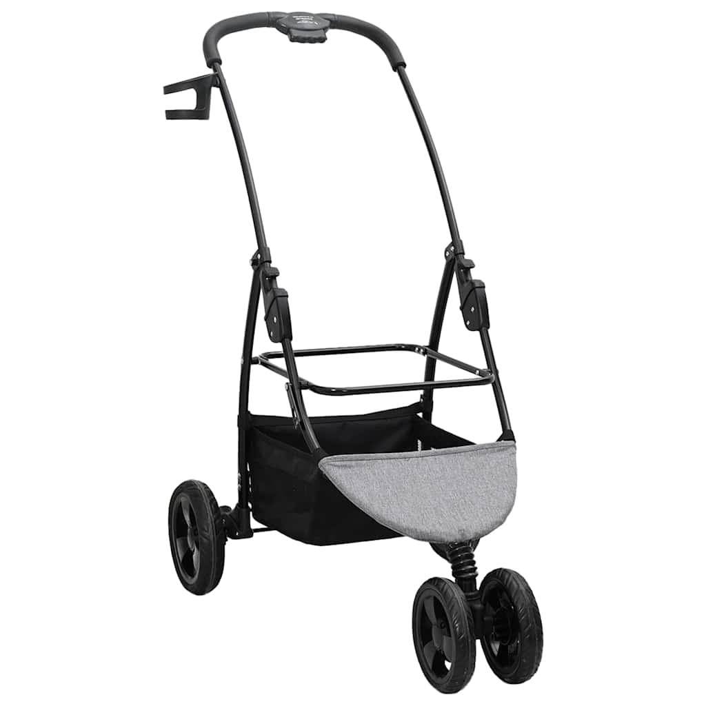 Sklopiva kolica za kućne ljubimce Siva 78 x 54 x 101 cm