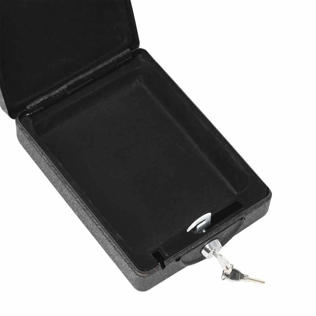 Auto sef s zaključavanjem Crna 22 x 16 x 7 cm Čelik
