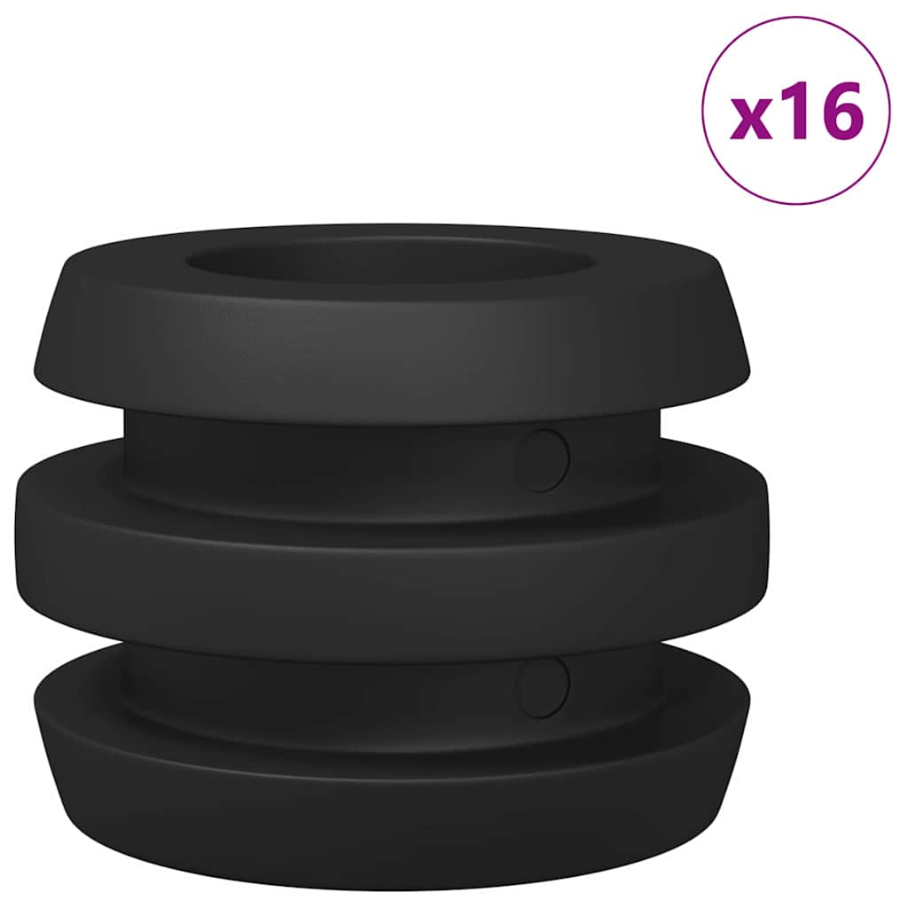 Bumpers za stonotni nogomet 16 pcs Crna 3 x 3 x 2 cm TPE