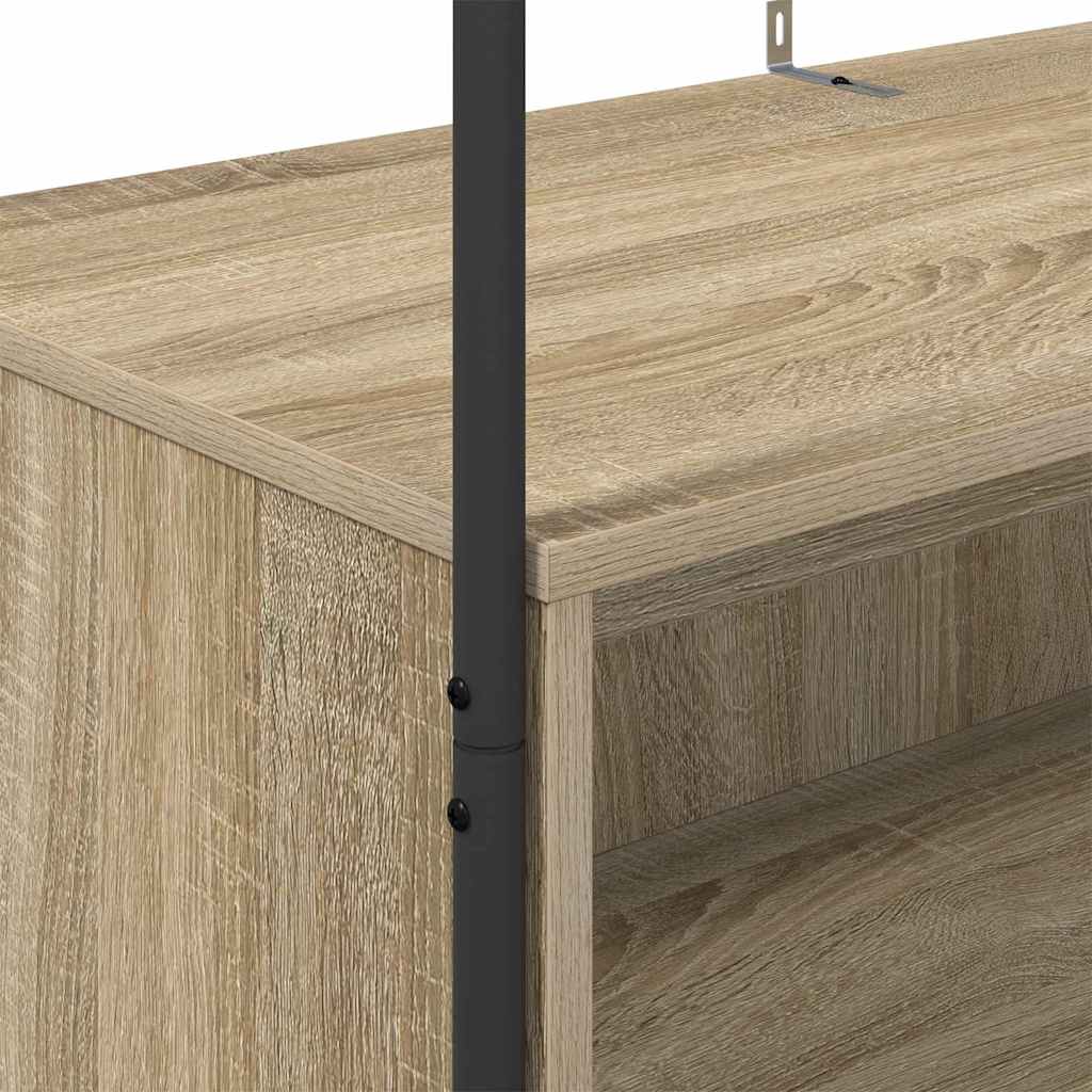 Stalak za odjeću s pohranom Smeđi hrast 100 x 44 x 160 cm