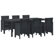 Vrtni set za objed 7 pcs Antracit Polipropilen
