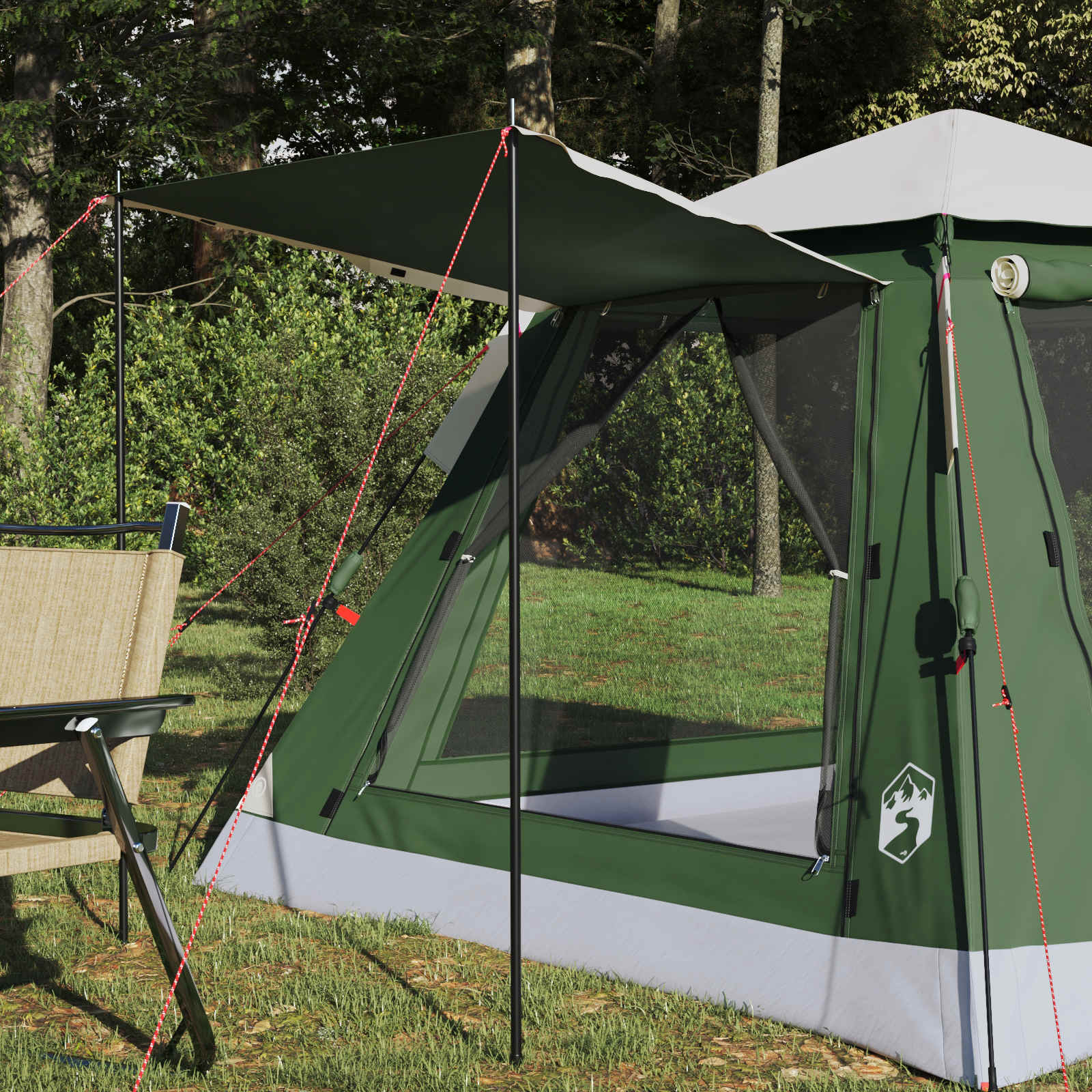 Instant šator s kišnim pokrivačem za 3 osobe s brzim otpuštanjem
