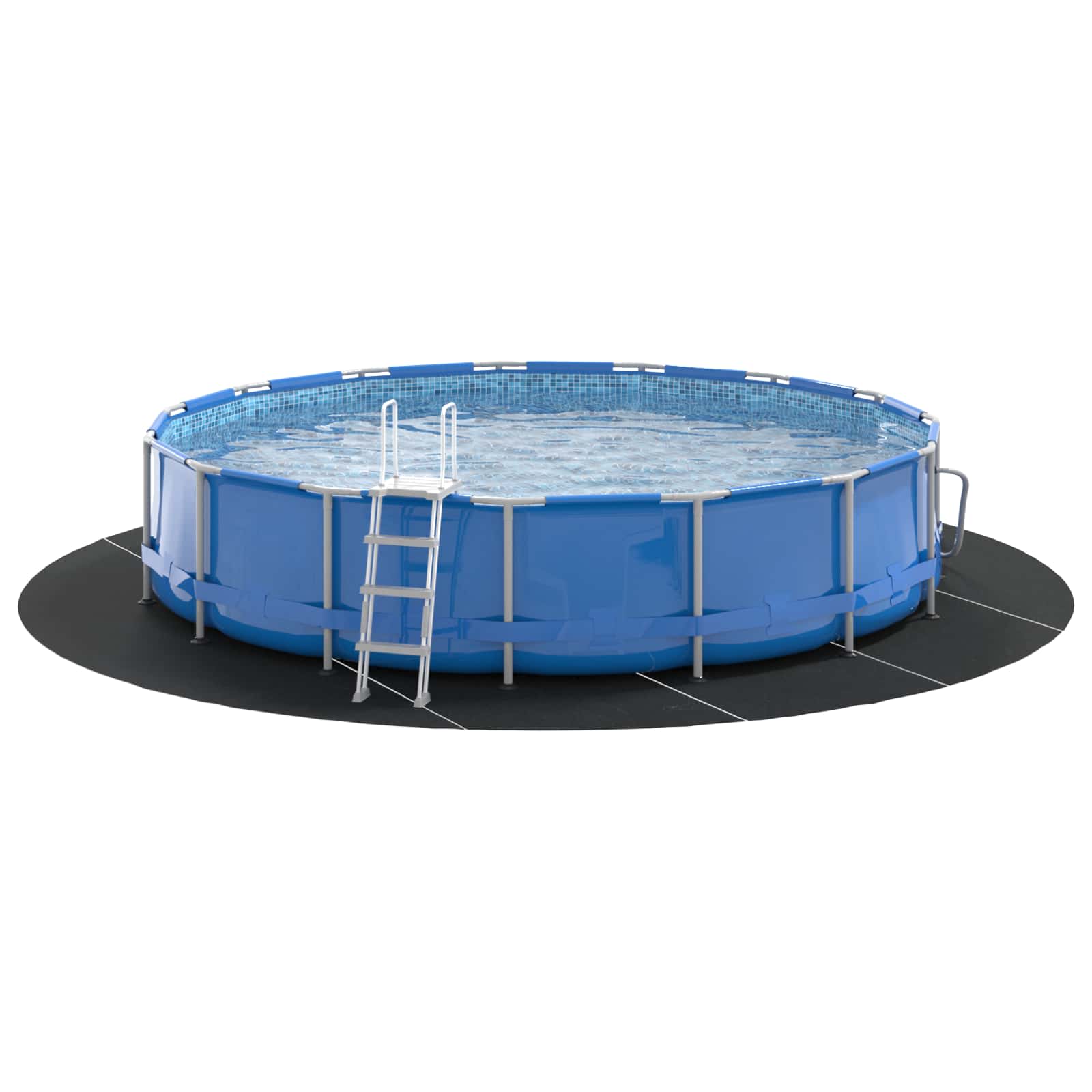 Podni sheet za bazen Crna Ø 610 cm Neslojno platno