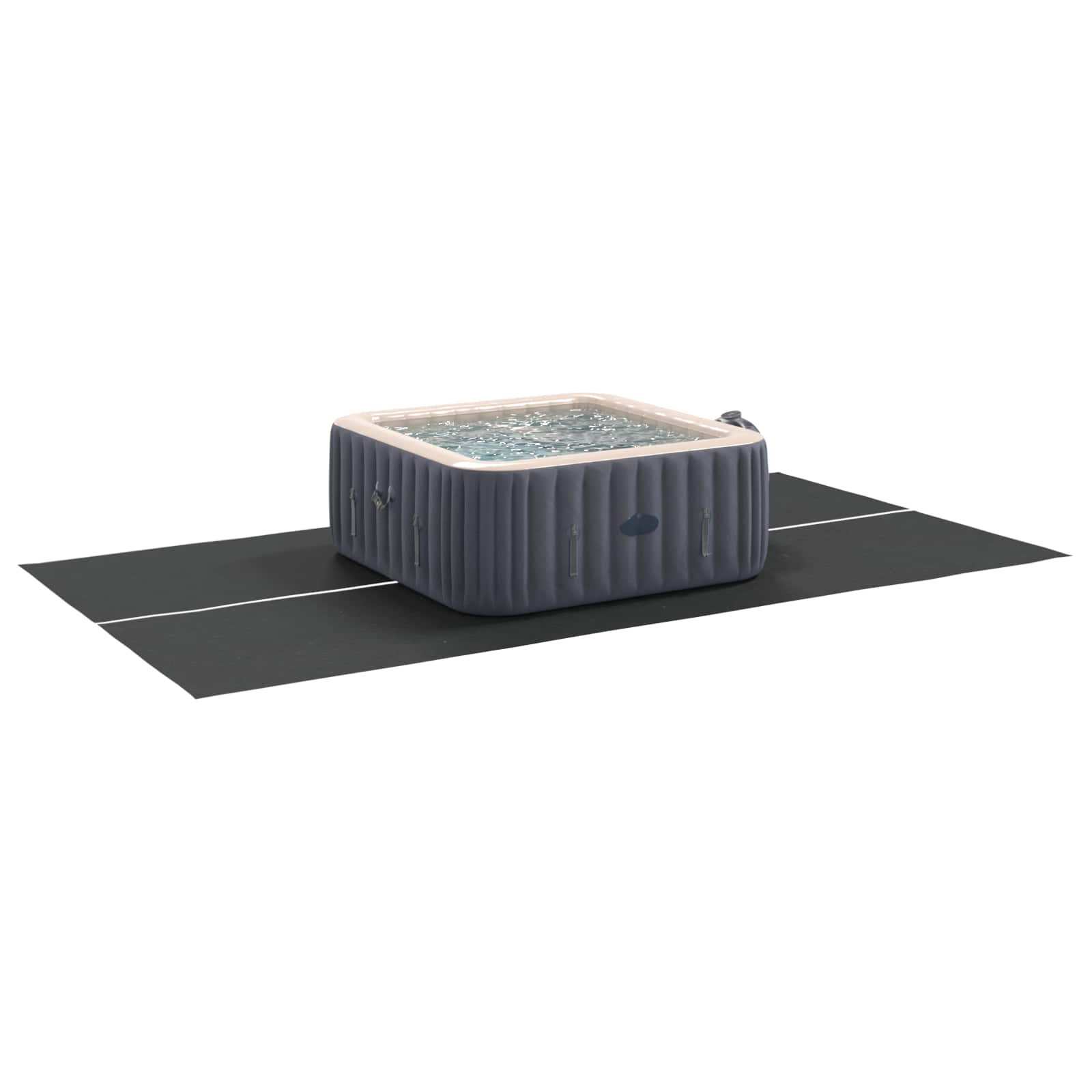 Podni sheet za bazen Crna 420 x 220 x 0,1 cm Neslojno platno