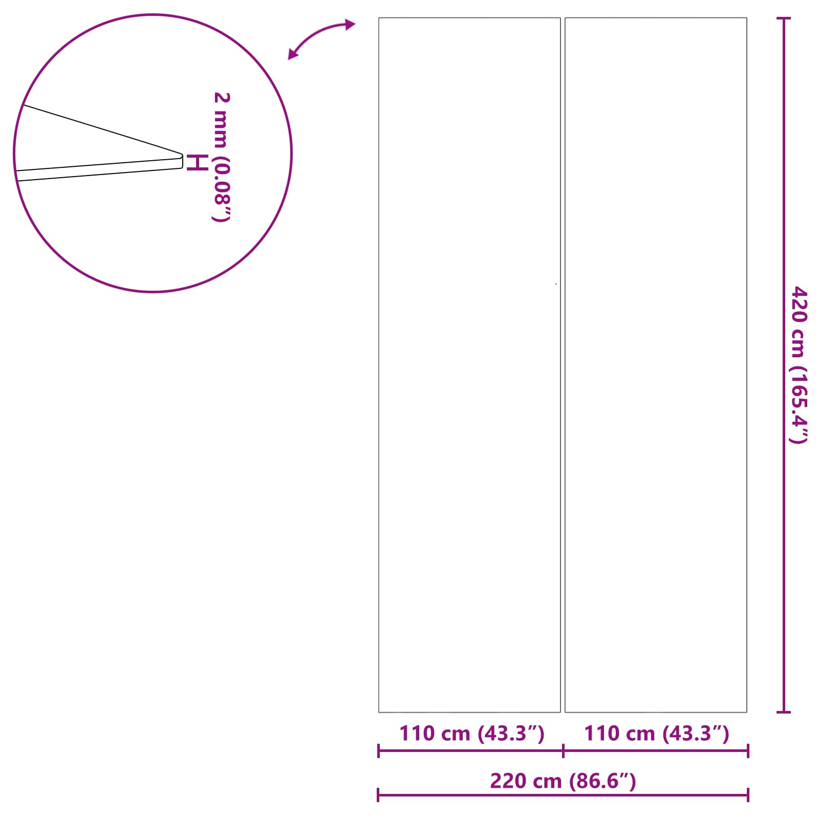 Podni sheet za bazen Crna 420 x 220 x 0,1 cm Neslojno platno