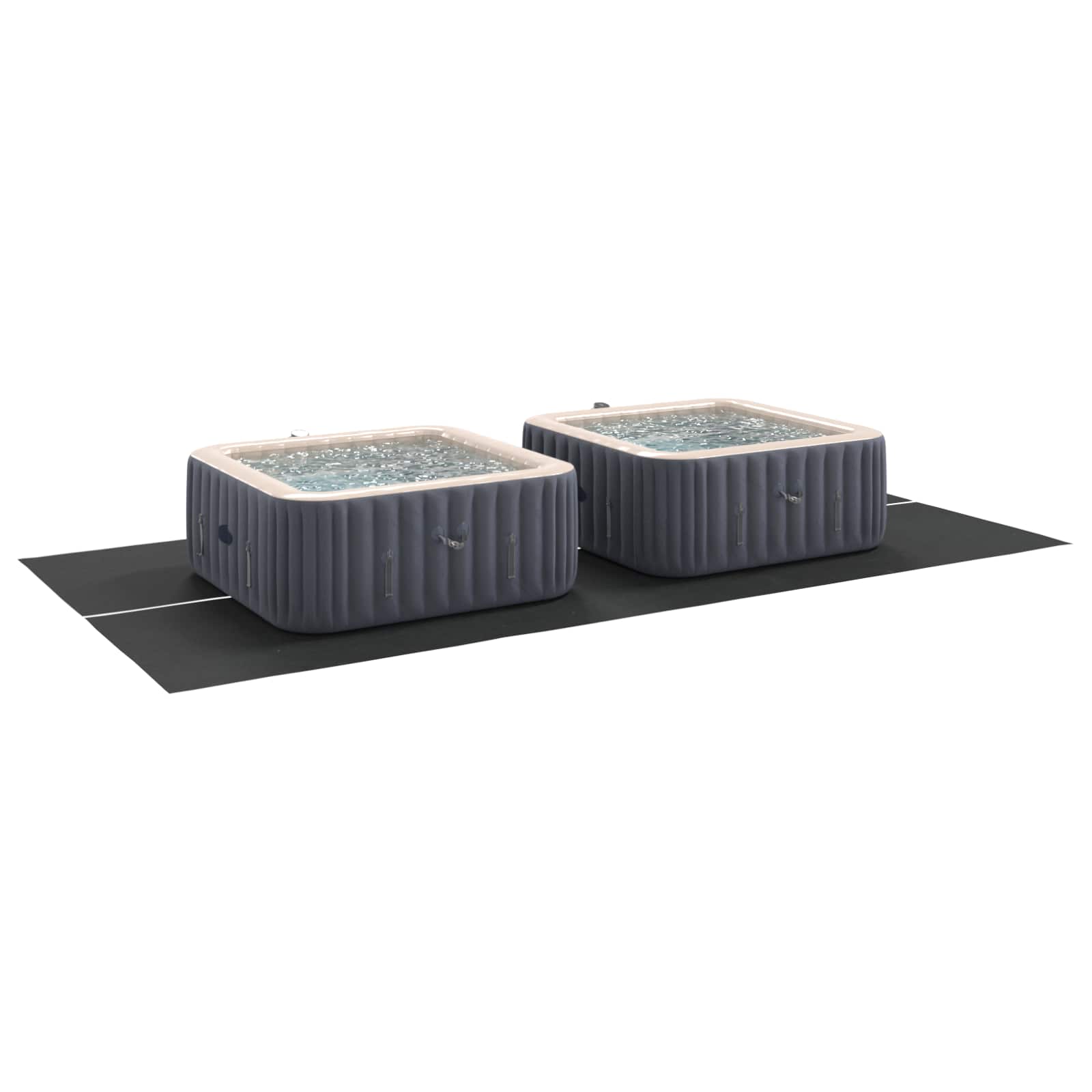 Podni sheet za bazen Crna 500 x 250 x 0,1 cm Neslojno platno