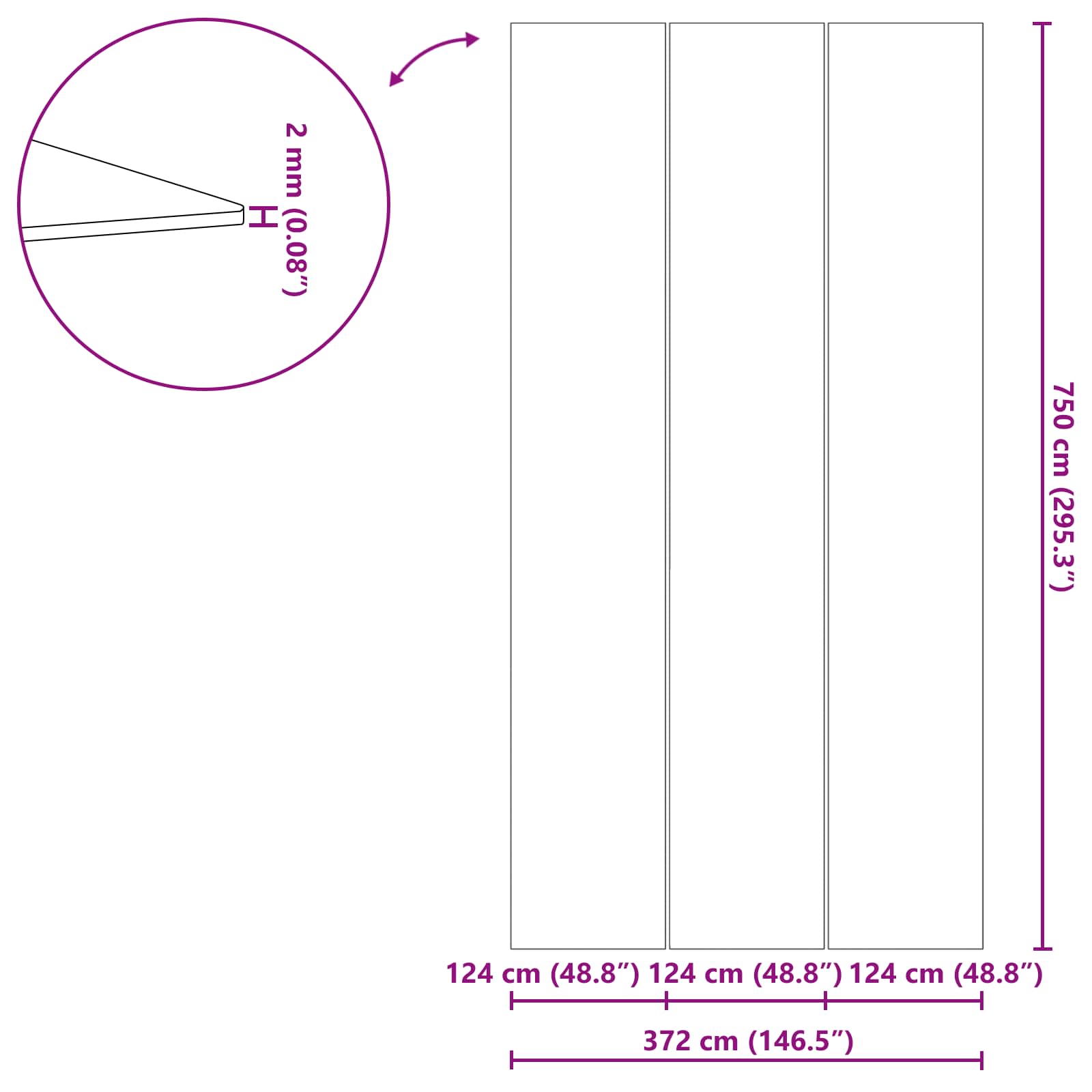 Podni sheet za bazen Crna 750 x 372 x 0,1 cm Neslojno platno
