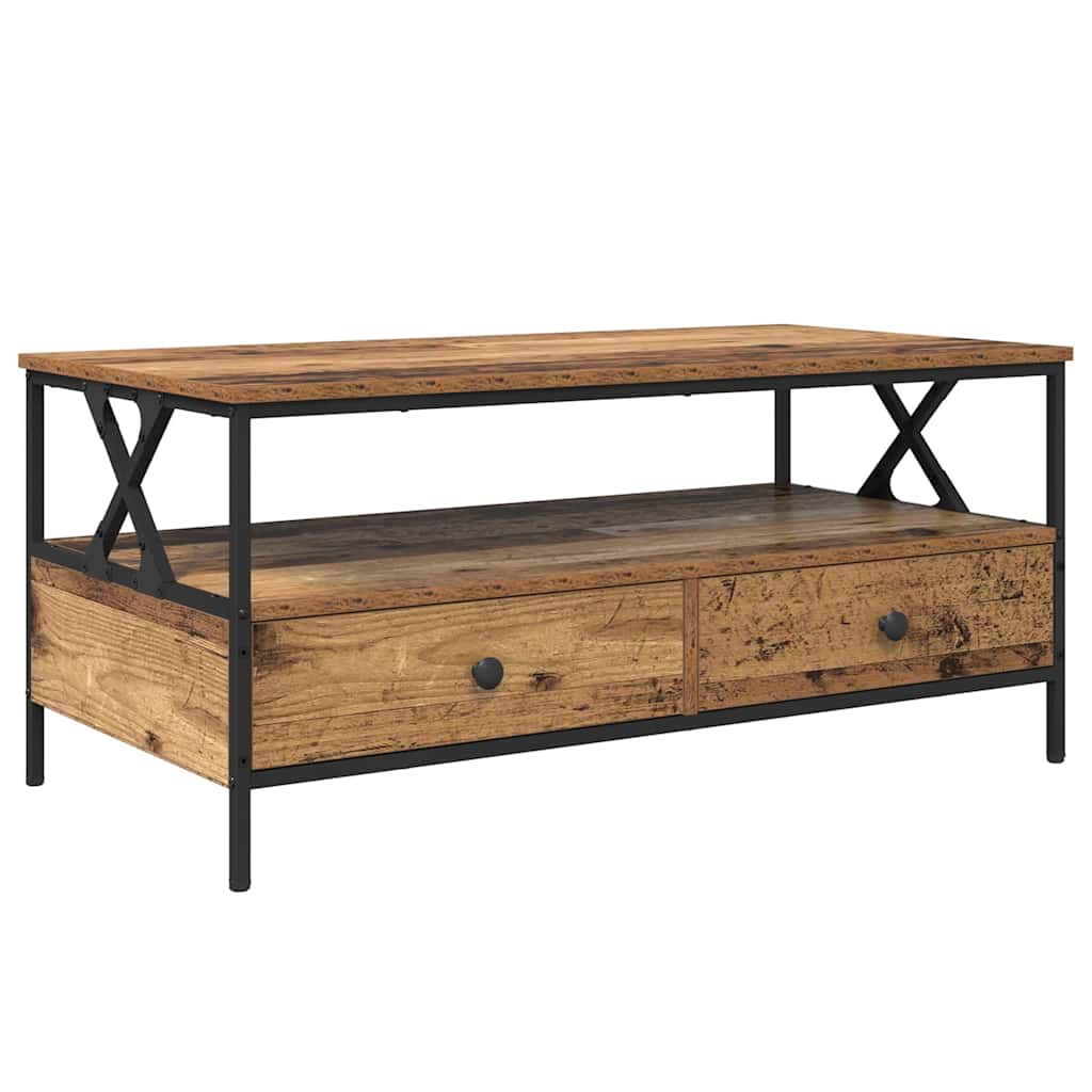 with Drawer Staro drvo 100 x 51 x 45 cm Konstruirano drvo