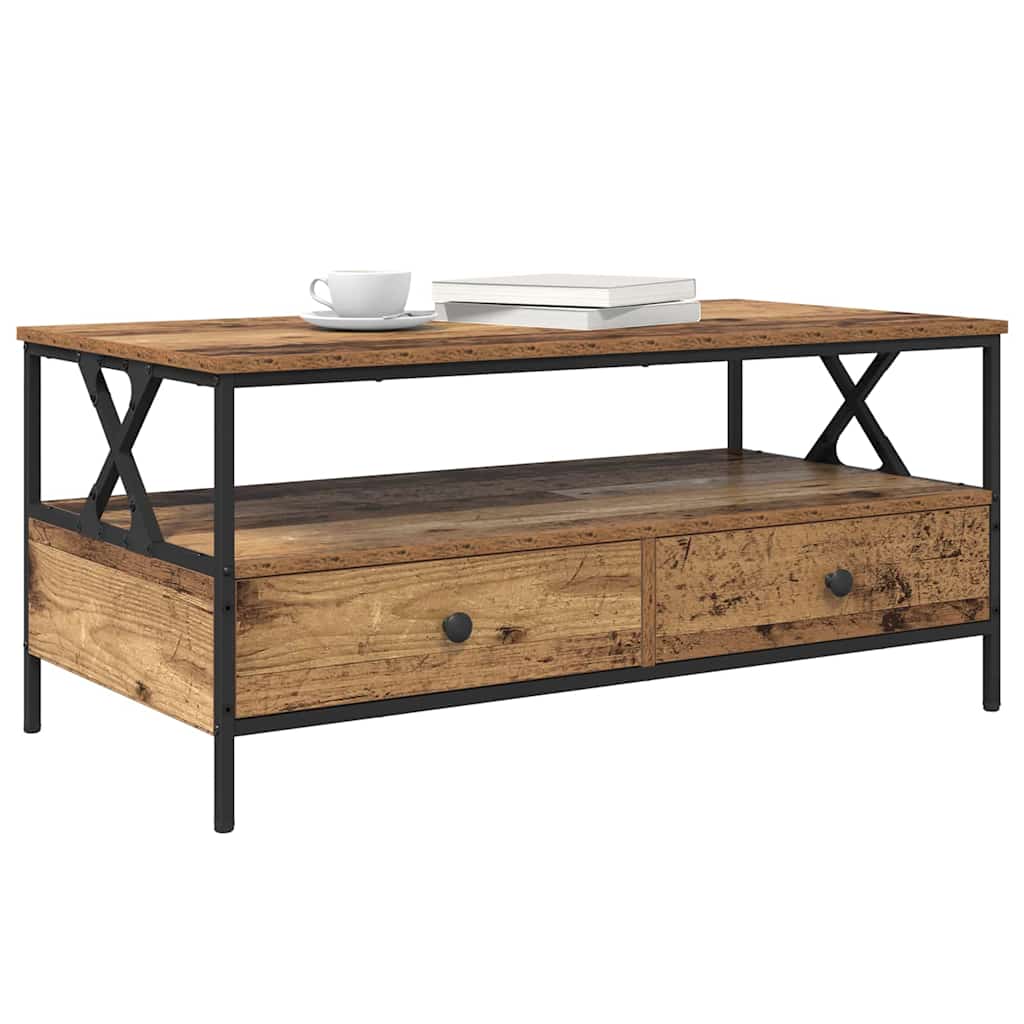 with Drawer Staro drvo 100 x 51 x 45 cm Konstruirano drvo