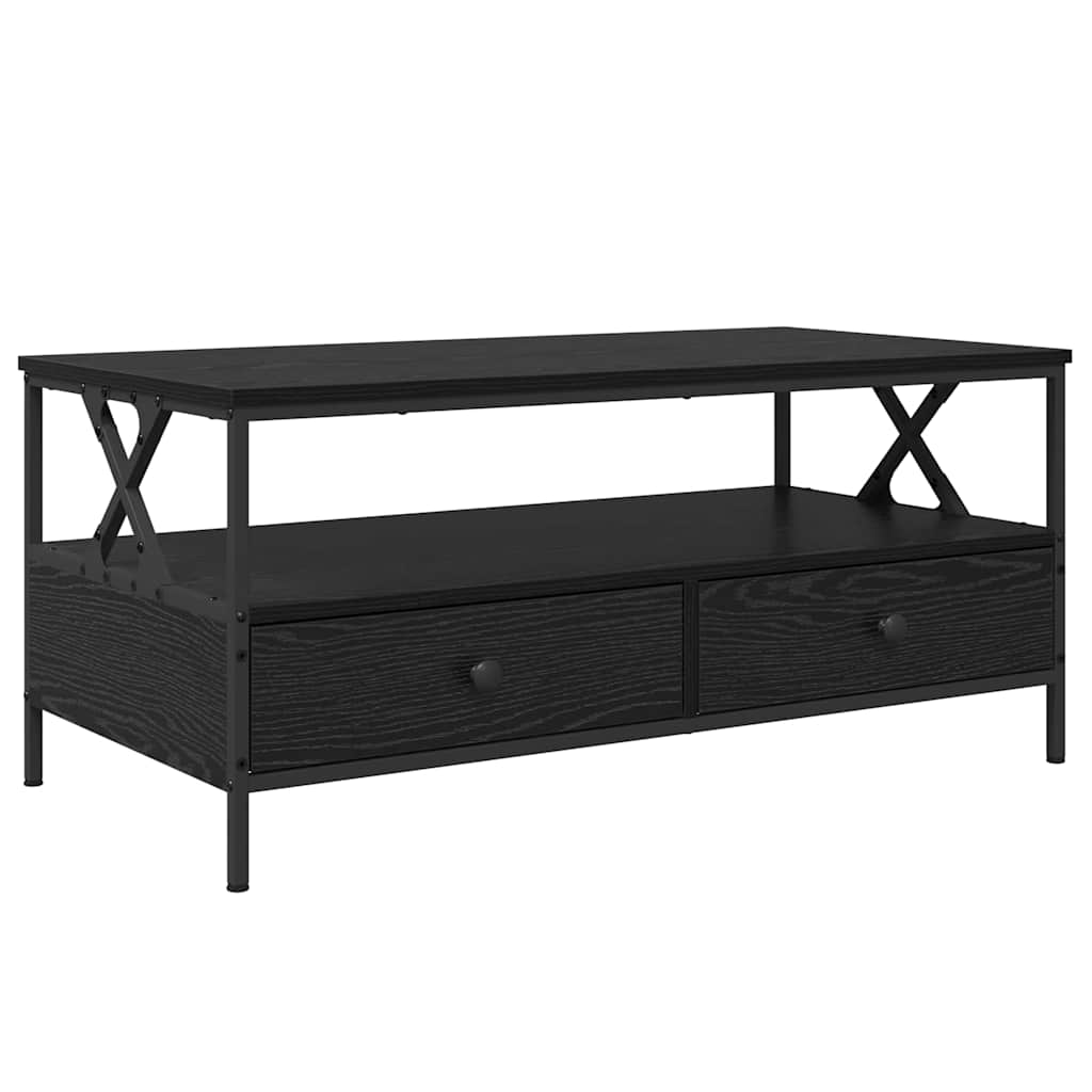 with Drawer Crni hrast 100 x 51 x 45 cm Konstruirano drvo