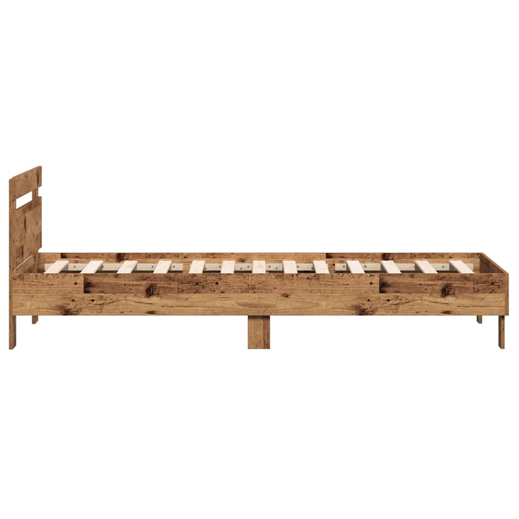Krevetna konstrukcija s uzglavljem Staro drvo 203 x 95 x 70 cm