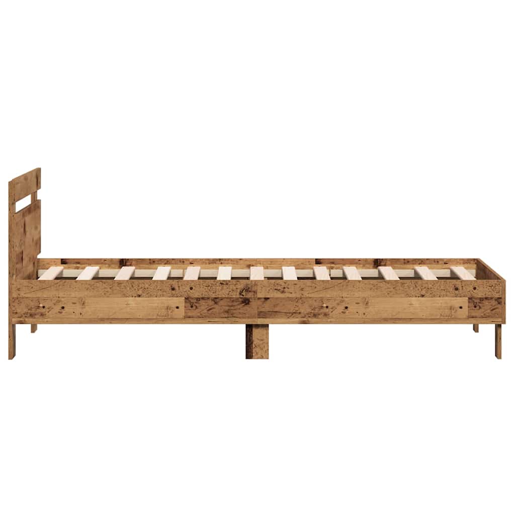 Krevetna konstrukcija s uzglavljem Staro drvo 193 x 95 x 88 cm