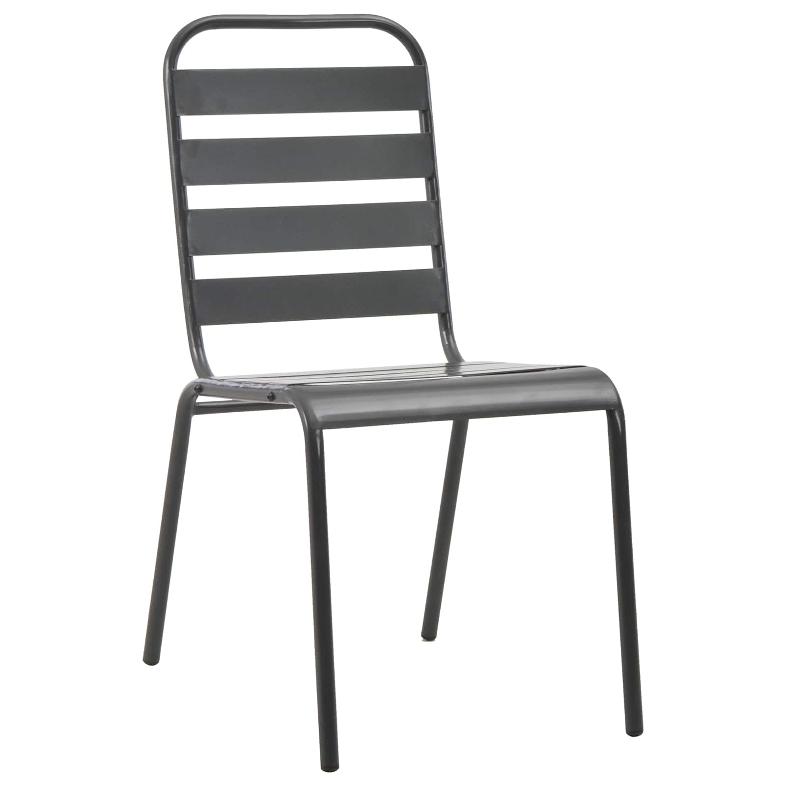 Vrtni set za objed 9 pcs Antracit Čelik s prahom