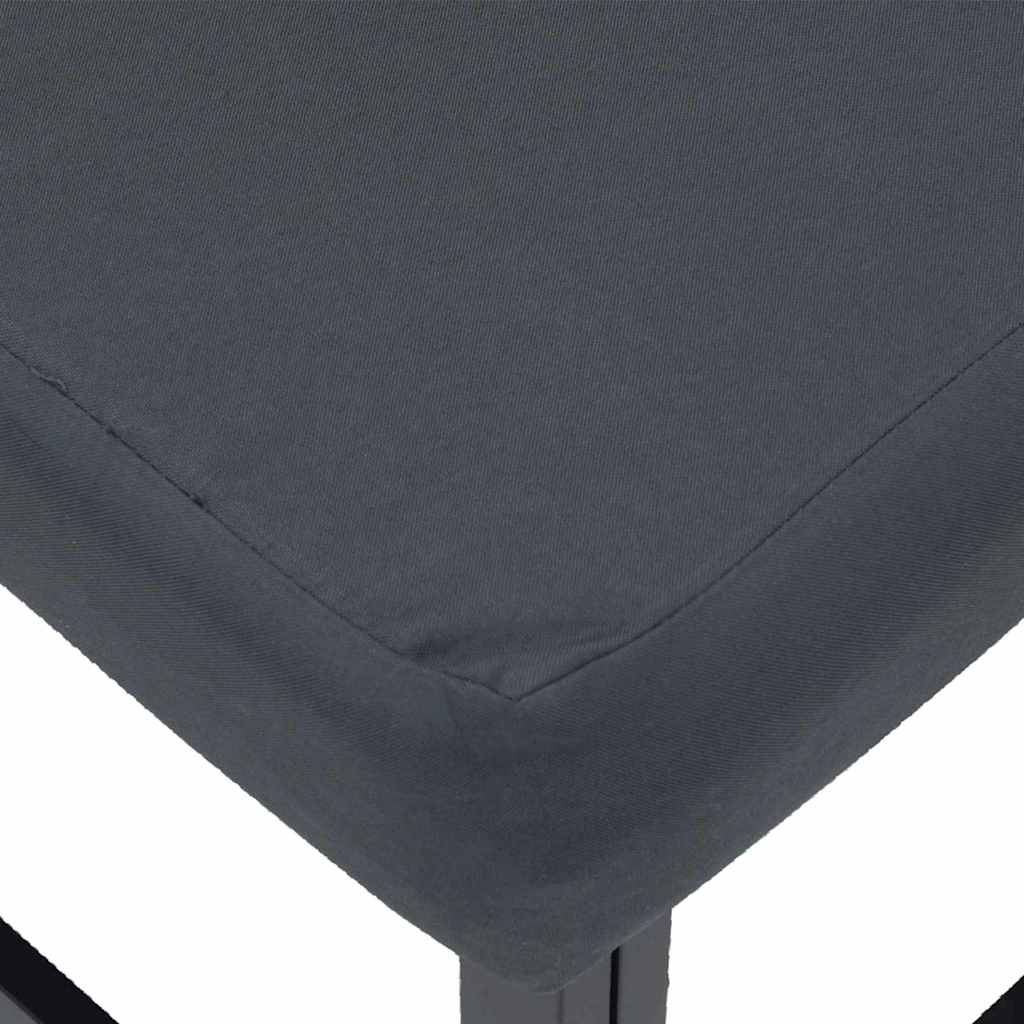 Sjedeća garnitura za vrt 4 pcs Crna Metal
