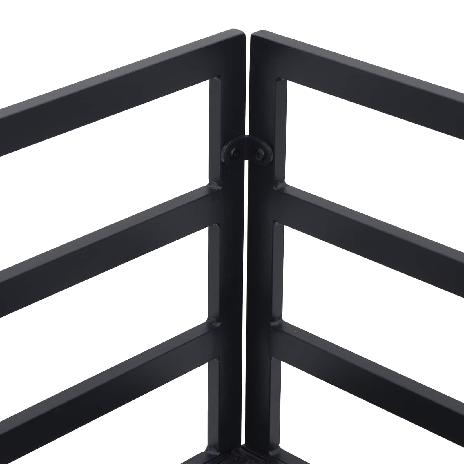 Sjedeća garnitura za vrt s jastukom 6 pcs Crna Aluminij