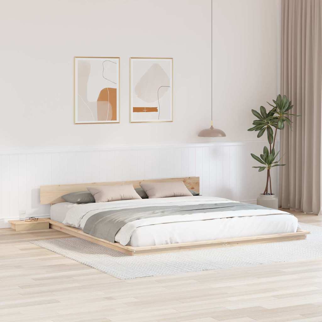 Krevetna konstrukcija Smeđa 180 x 200 cm boja drva