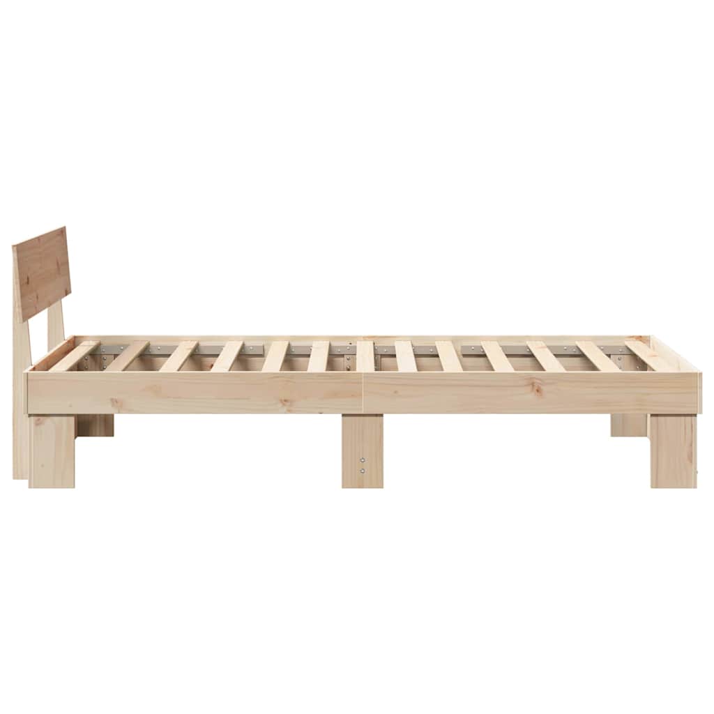 Krevetna konstrukcija Prirodna 80 x 200 cm Čvrsto borovo drvo