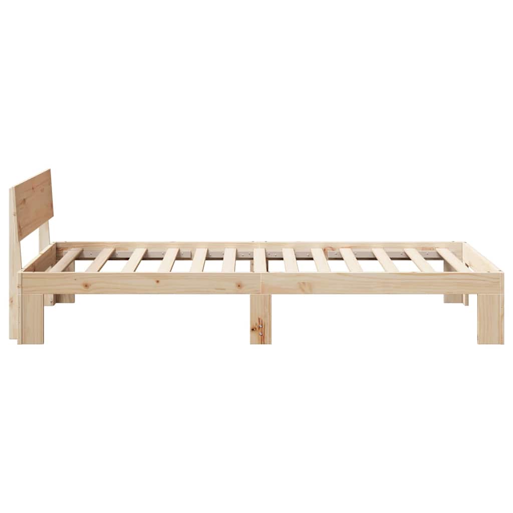 Krevetna konstrukcija Prirodna 80 x 200 cm Čvrsto borovo drvo