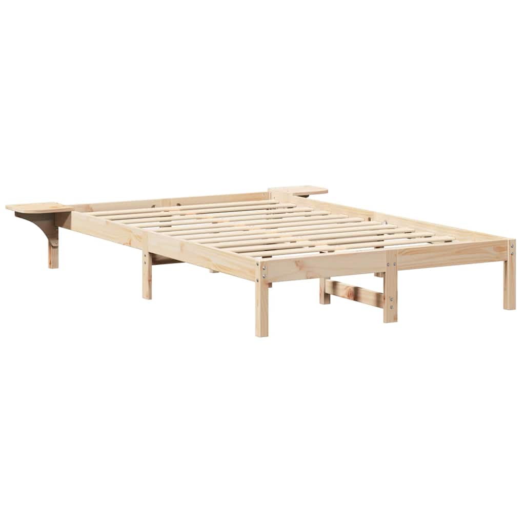 Krevetna konstrukcija Prirodna 120 x 200 cm Čvrsto borovo drvo