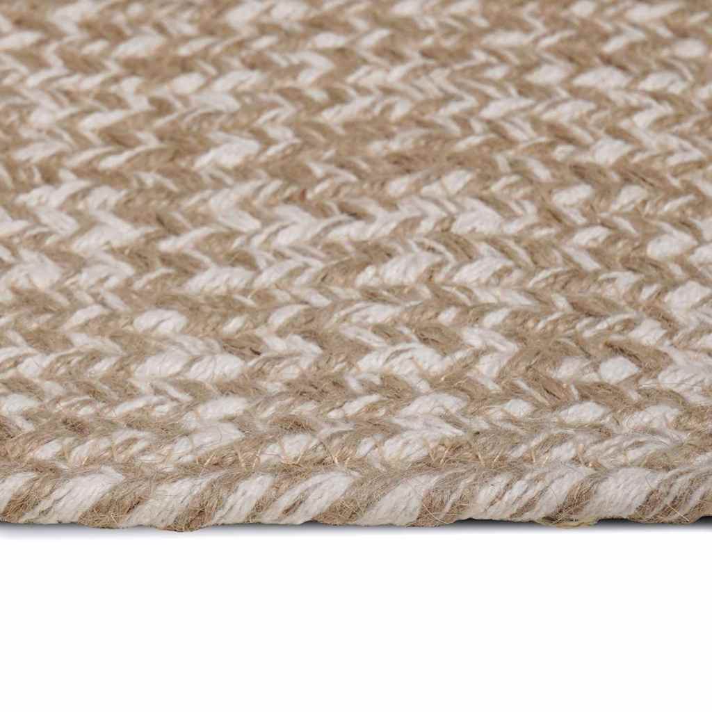 Tepisi za područja Prirodna i bijela 80 x 300 cm Juta