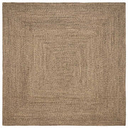 Tepisi za područja Prirodna i crna 240 x 240 cm Juta