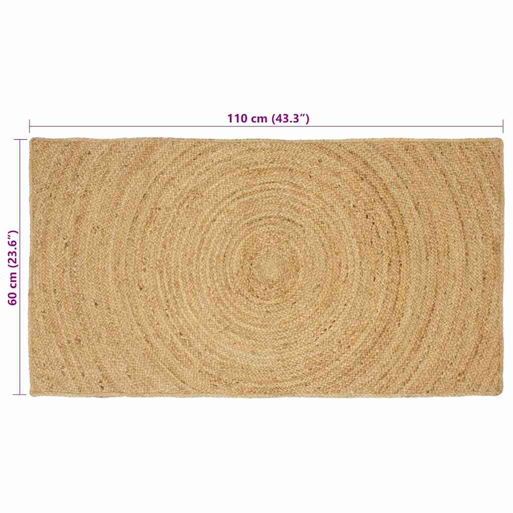 Tepisi za područja Prirodna 60 x 110 cm Juta