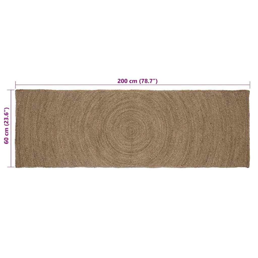 Tepisi za područja Siva 60 x 200 cm Juta