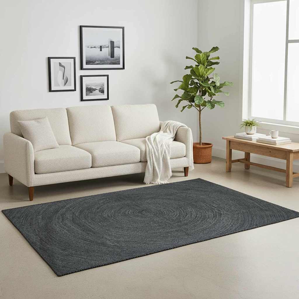 Tepisi za područja Tamnosiva 200 x 290 cm Juta