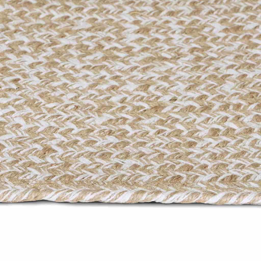 Tepisi za područja Prirodna i bijela 60 x 400 cm Juta