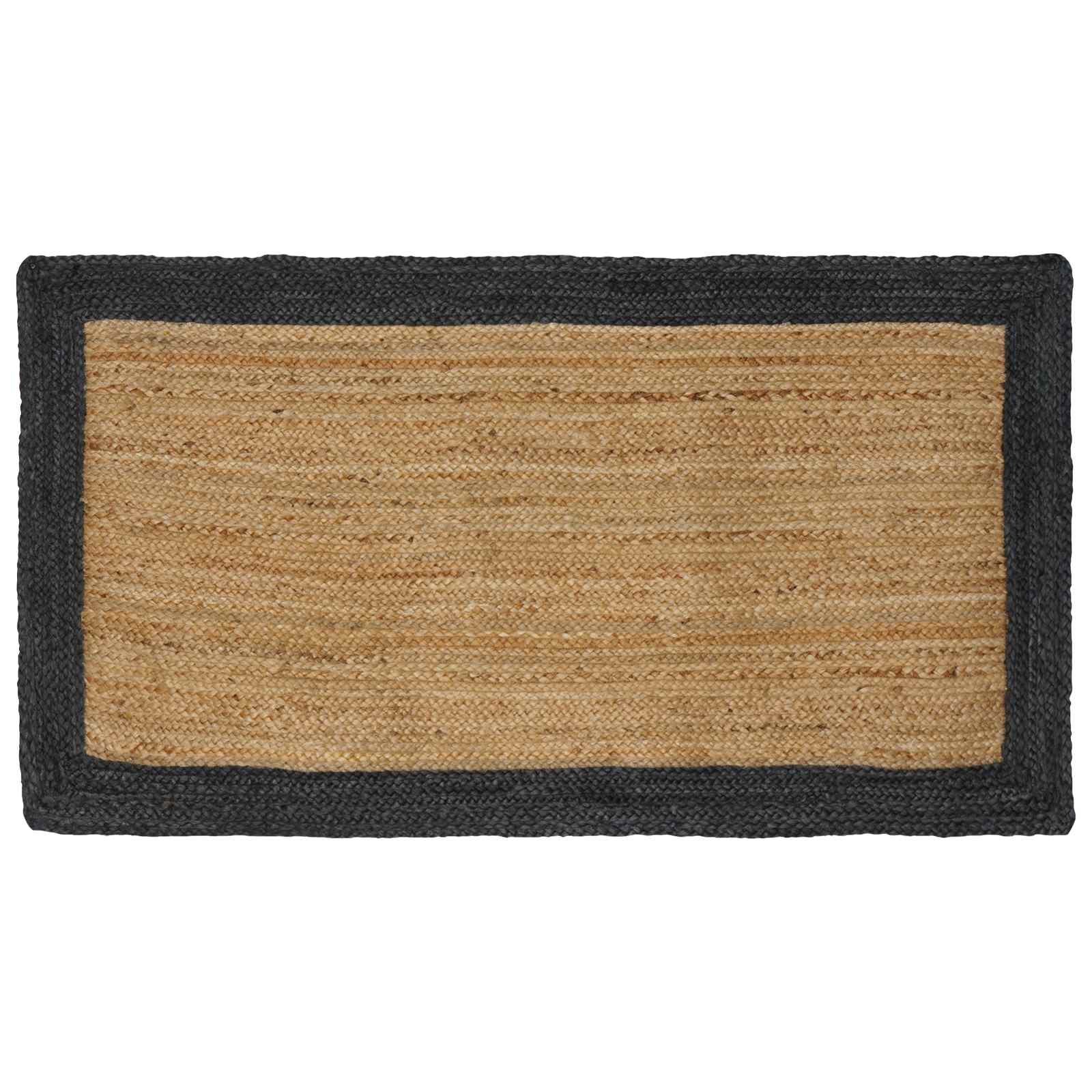 Tepisi za područja Tamnosiva 100 x 200 cm Juta
