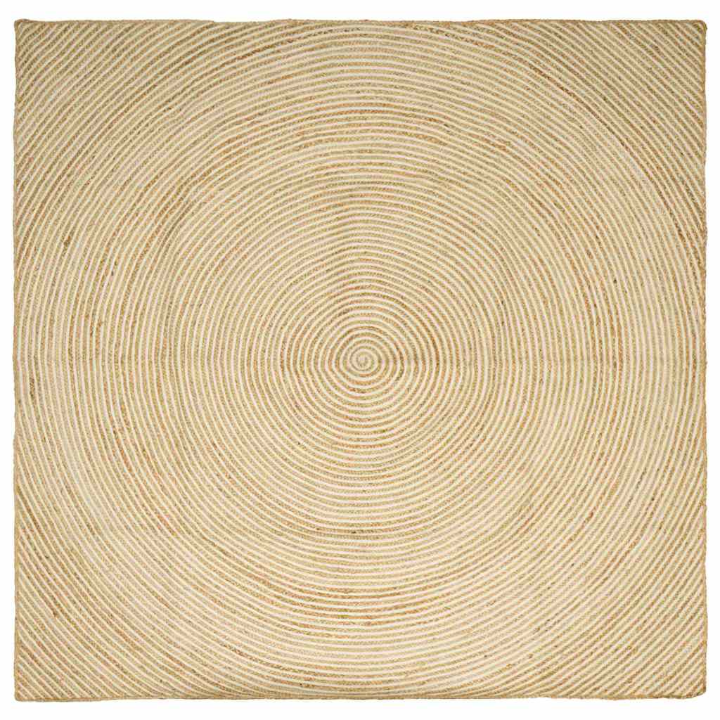 Tepisi za područja Bijela 200 x 200 cm Juta