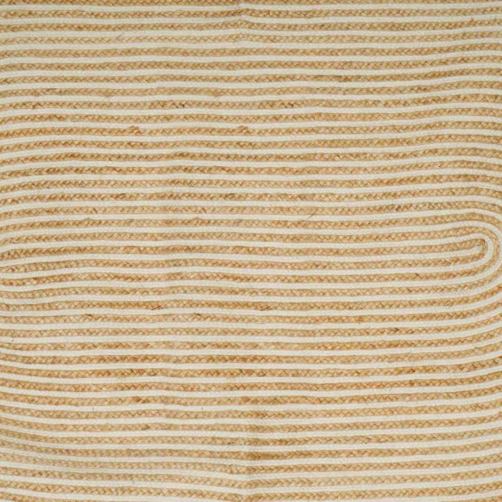 Tepisi za područja Prirodna i bijela 122 x 183 cm Juta