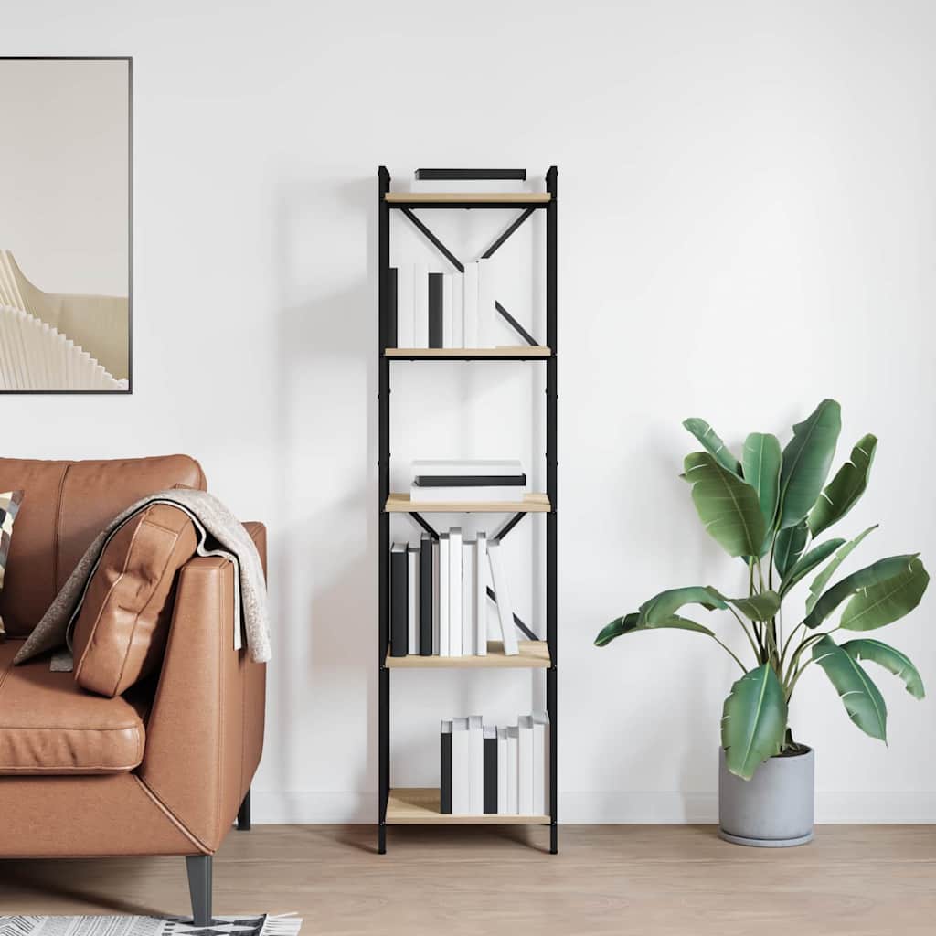 Polica Sonoma hrast 40 x 30 x 155 cm Konstruirano drvo