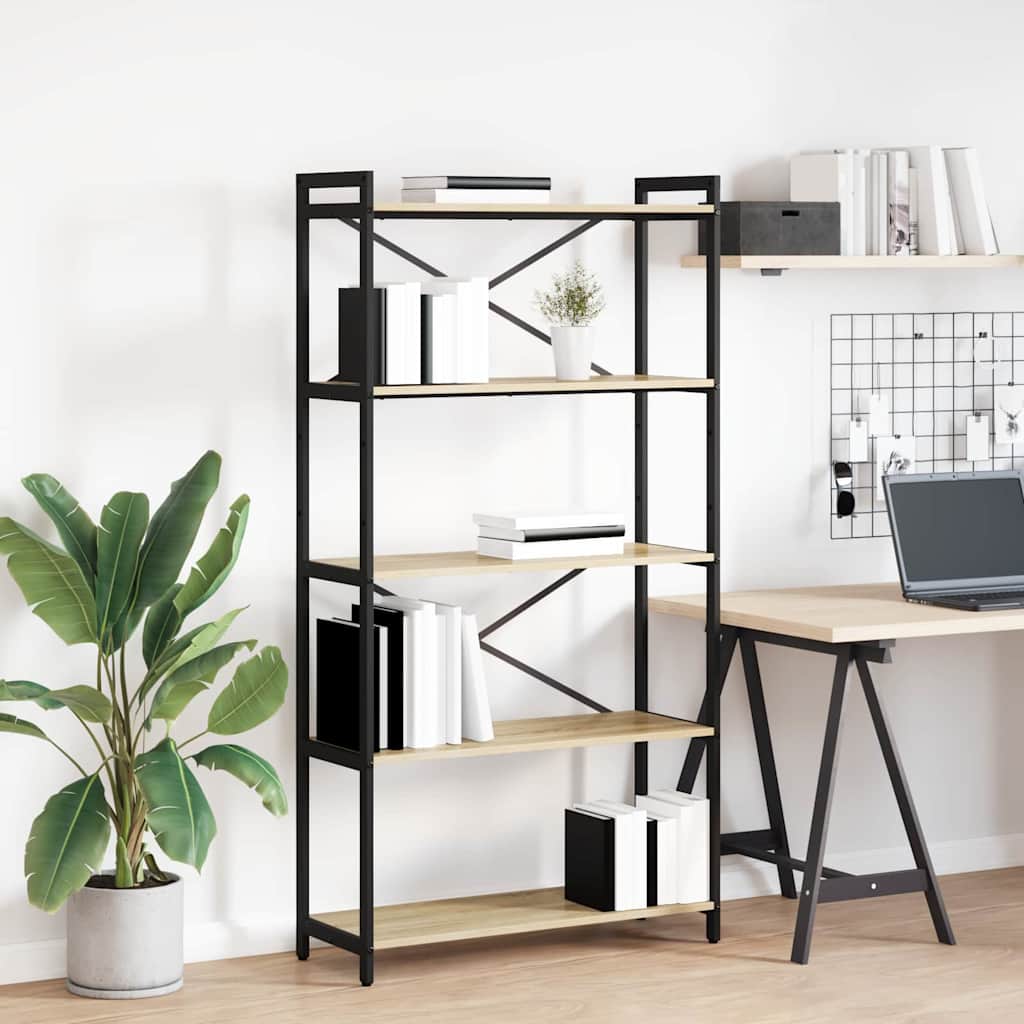 Polica Sonoma hrast 80 x 30 x 155 cm Konstruirano drvo
