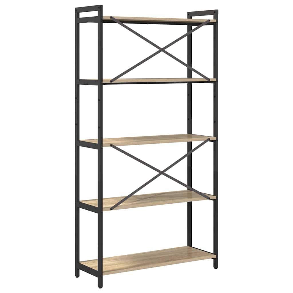 Polica Sonoma hrast 80 x 30 x 155 cm Konstruirano drvo