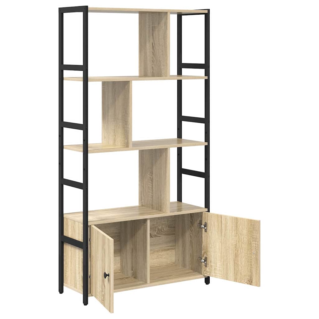 Polica Sonoma hrast 80 x 30 x 155,5 cm Konstruirano drvo